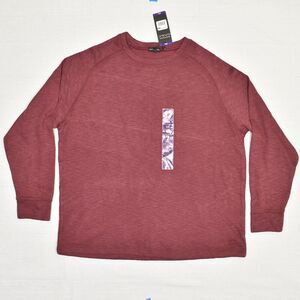 Banana Republic Men Cotton Red Size 2XL Double Knit Crew Neck Pullover Sweater